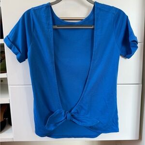 Sezane blue tie back T-Shirt - XS